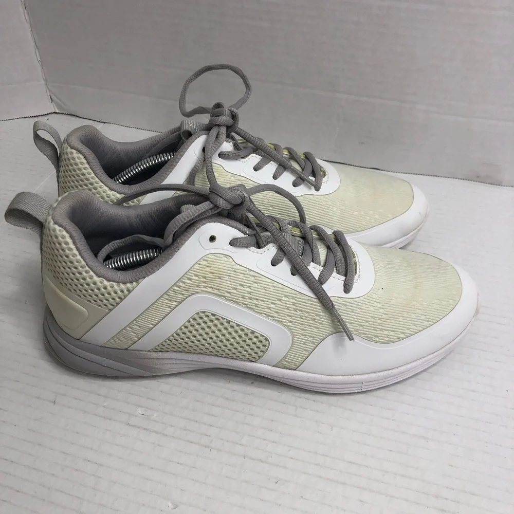 Vionic Sneakers Womens Size 8 White Tan JoJo Ombre Lace-Up Comfort Shoes